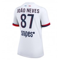 Stroje piłkarskie Paris Saint-Germain Joao Neves #87 Koszulka Wyjazdowej dla damskie 2025-26 Krótki Rękaw